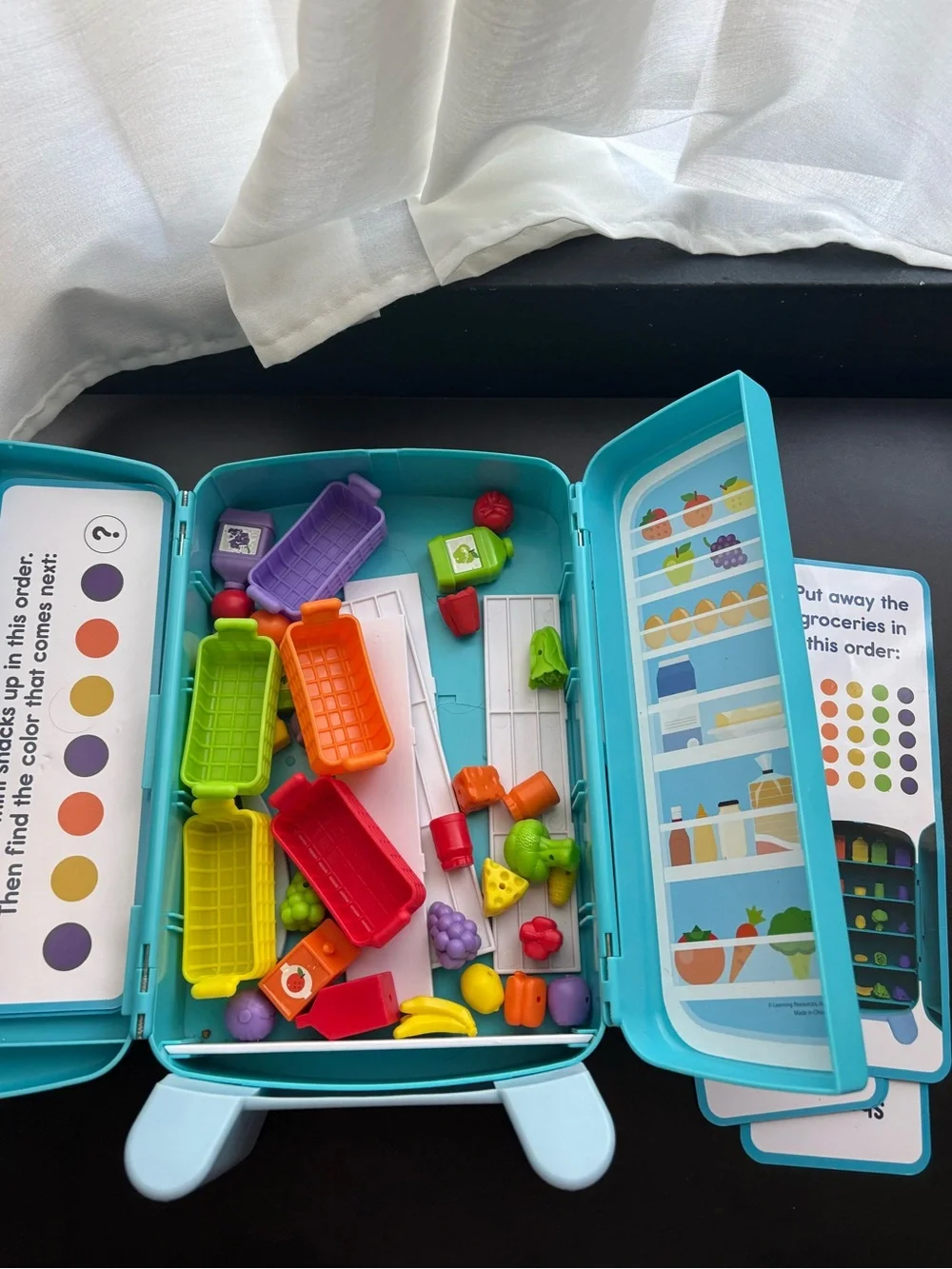 Learning resources refrigerator toy sorting snacks mini fridge